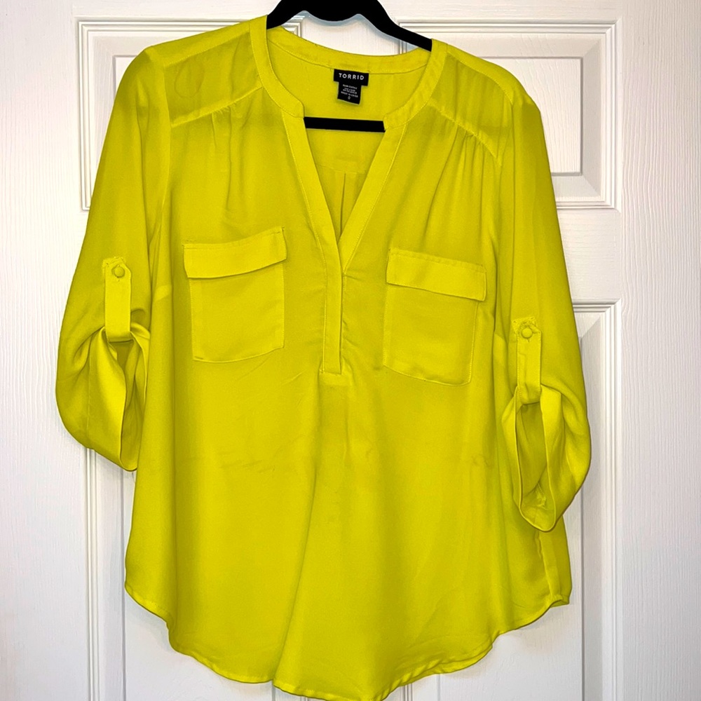 Torrid Harper Georgette pullover blouse